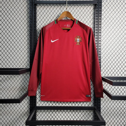 Portugal 2016 Home Jersey (Long sleeve) - Foot Jersey Now
