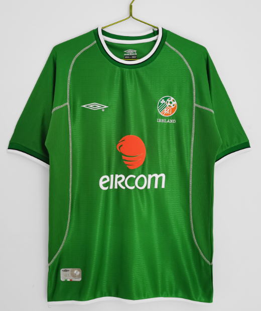 Ireland 2002 Retro Home Jersey - Foot Jersey Now
