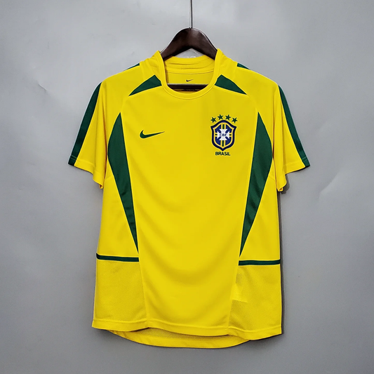 Brazil 2002 Home Jersey - Foot Jersey Now