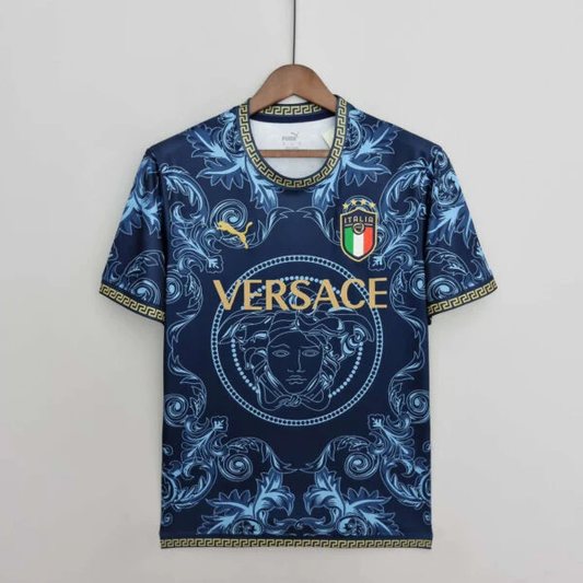 Italy x Versace Lifestyle Jersey Blue - Foot Jersey Now