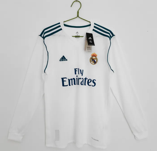 Real Madrid 2017/2018 Home Long sleeve - Foot Jersey Now