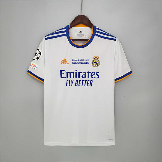 Real Madrid 21/22 Home Jersey Champions League Final Version - Foot Jersey Now