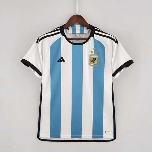 Argentina 22/23 World Cup home shirt (3 Stars) - Foot Jersey Now